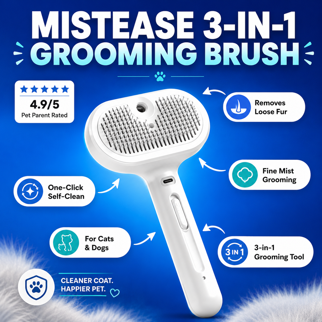 3-IN-1 MIST GROOMING BRUSH