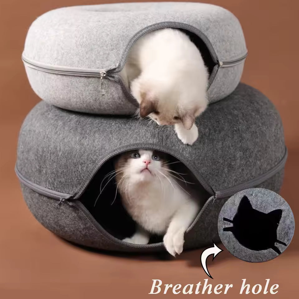 CozyNest Donut Cat Tunnel